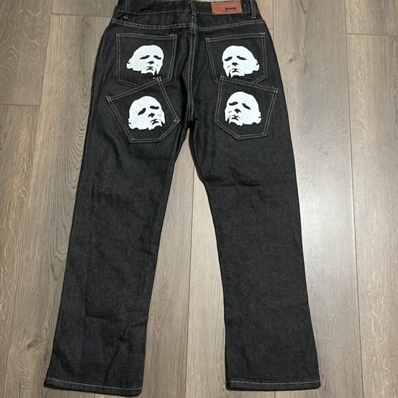 NWT Jeans With Bat Design - Picture 3 of 4